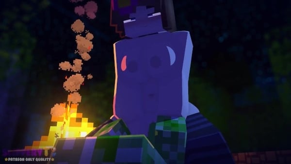 Jenny X Creeper (not Stolen Version Lol) Can I Get Banned For This? [Artists, Minecraft]