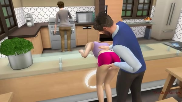 Sims 4, Stepfather Seduced And Fucked His Stepdaughter [Games, The Sims]
