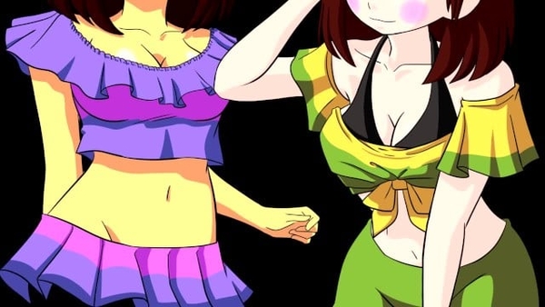 Speed Paint - Frisk Y Chara Bikini [Undertale]
