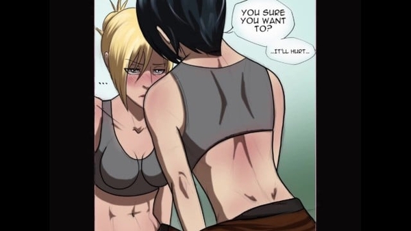 Okonomiyaky Mikannie Romance - Mikasa X Annie From Attack On Titan [Attack on Titan, TV Shows, Uncensored, Yuri]