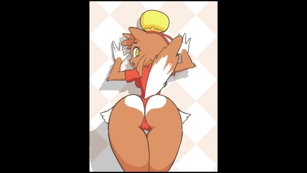 Furry Hottie Shakes Her Perfect Round Butt to Get Your Attention [Cartoon, Furry, Hentai]