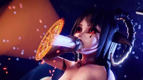 Midnight Succubus Tiloucia - self pleasure [3D, Succubus]