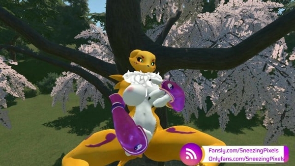 Furry VR Masturbation [Digimon, VR]