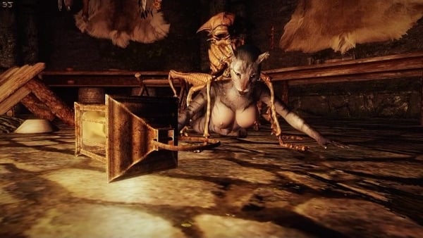 Ash Hopper takes Khajiit [Skyrim]