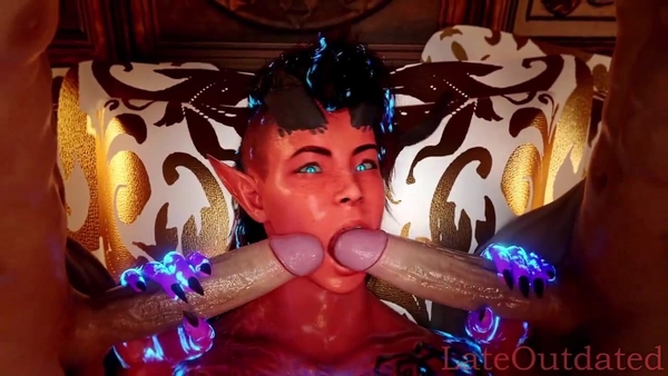 Karlachs Taking Both Dicks [LateOutdated] [Baldurs Gate 3]
