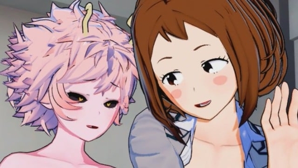 My Hero Academia - Futanari Mina Ashido Fucks Ochaco 3d anime [Futanari, Hentai]
