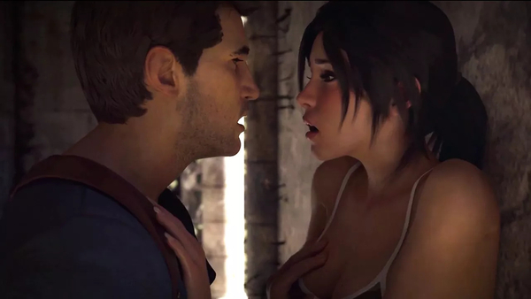 Nathan Drake and Lara Croft fuck: HydraFXX animation [Artists]