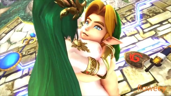 Younger Link Fucking Woman Palutenas Cunt (sbbu) [Hentai, SFM]
