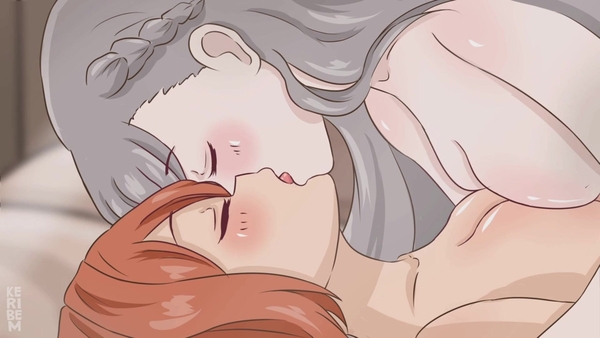 Lawine and Kanne make sweet love all day [2D, Frieren, Hentai]