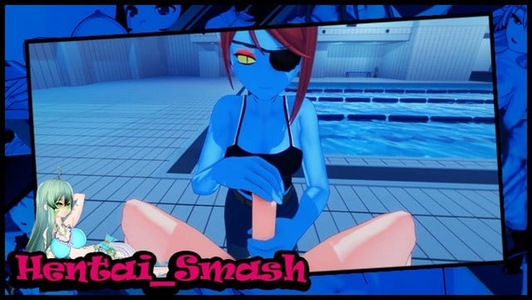 Undine Gets Fucked From POV, Swallows A Load Of Cum Undertale Hentai [Undertale]