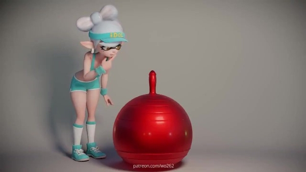 Marie Ride Yoga Ball Dildo (splatoon) By Nsfwo262 (no Sound) [Hentai, Splatoon]