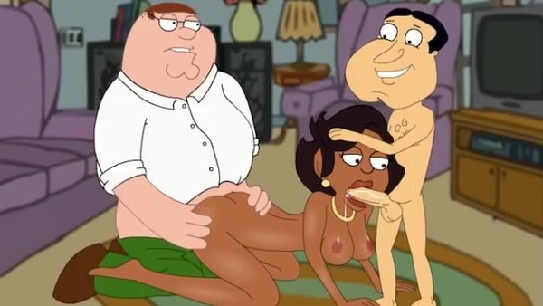 Family Male Griffin - Donna Threesome With Peter and Quagmire P65 [Cartoon, Family Guy]