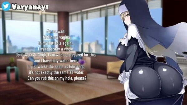 Horny Nun with perfect ass and naughty voice in thrilling ASMR session [Asmr, Cartoon]