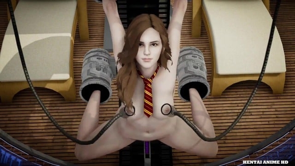Hermione Granger Bondage Double Penetration With Fuck Machines [Harry Potter]