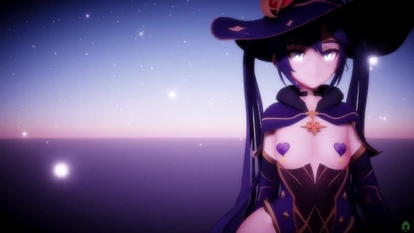 MMD R18 Genshin Impact Mona Sexy Walk [Genshin Impact, MMD]