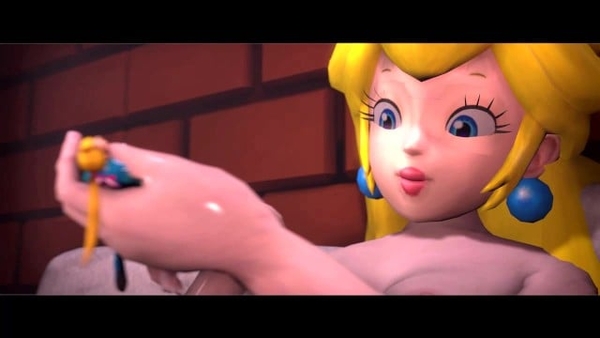 Giantess Peach uses Samus and Princess Zelda as Dildo [Giantess]