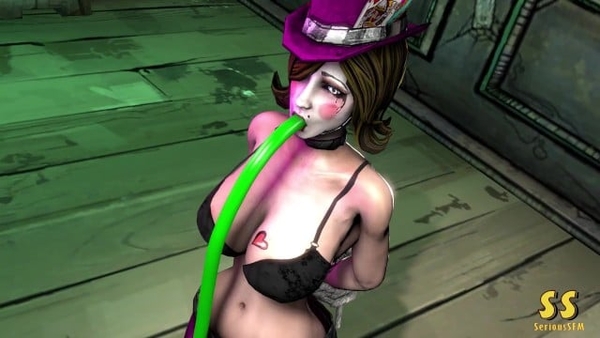SFM Water Balloon Moxxi Animated By My Bf [Belly Inflation, Borderlands, SFM]