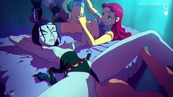 Teen Titans Foursome Cartoon Animation [2D, Cartoon, Hentai, Teen Titans]