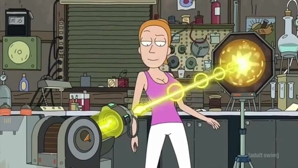 Summer Boob Ray [Breast expansion, Rick and Morty]