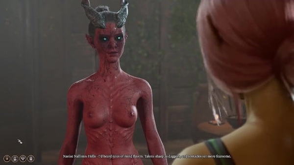 Mindflayer And Nymph Caught By Half-Illithid Tiefling [Baldurs Gate 3, Games, Uncensored, Yuri]