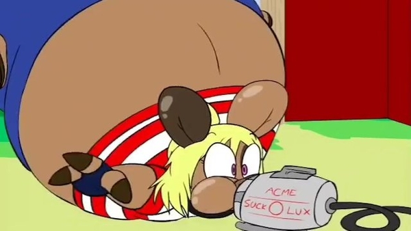 Penelope Inflates Furry Inflation Voiced Animation [Belly Inflation, Cartoon, Furry]