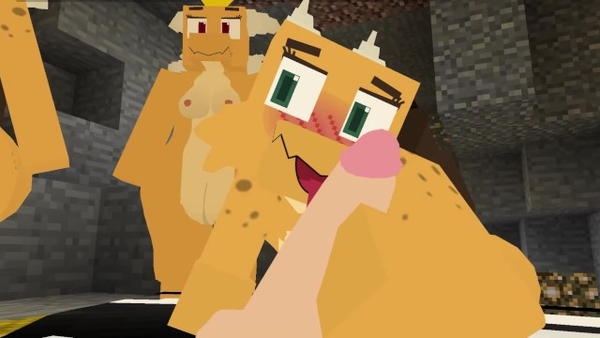 4 Hot Kobolds from Minecraft Sex Mod Cornered Me and My Cameraman for some Sexy Se*x [Hentai, Minecraft]