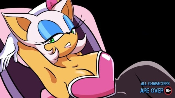 Rouge En La Cama Desnuda [Cartoon, Sonic]