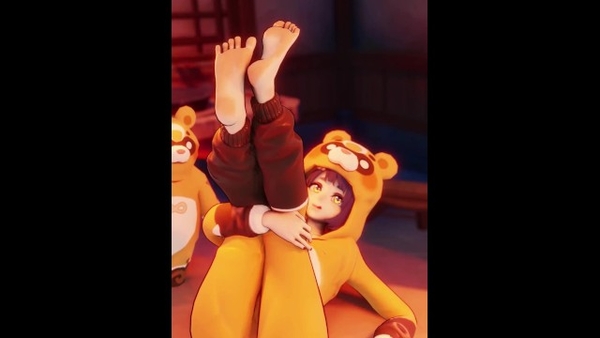 Xiangling From Genshin Impact Showing Off Her Soft Feet To The Camera 120 Fps 3D Animated Onesie [3D, Artists, Genshin Impact, Hentai]