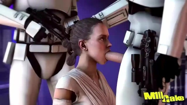 Rey Against The Storm Troopers [Hentai, Star Wars]