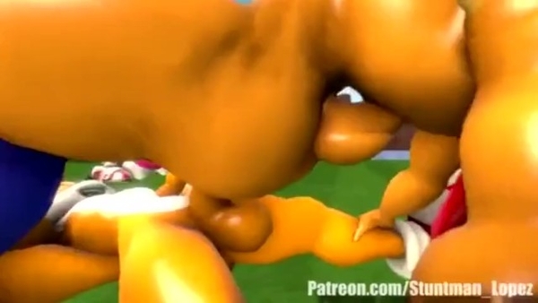 Rouge and Sally Sex Sonic and Tails (futa Too) [Futanari, Incest, Sonic]