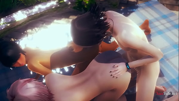 Yaoi Femboy Threesome In A Park [Femboy, Yaoi]