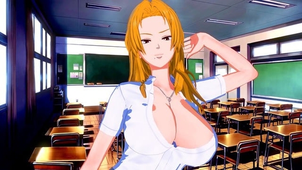 Bleach: Pounding Busty School Girl Rangiku (3d Hentai) [3D, Bleach, Games, Hentai]