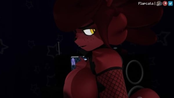 Foxy is Looking Foxy By Flapcats [FNAF, Furry]