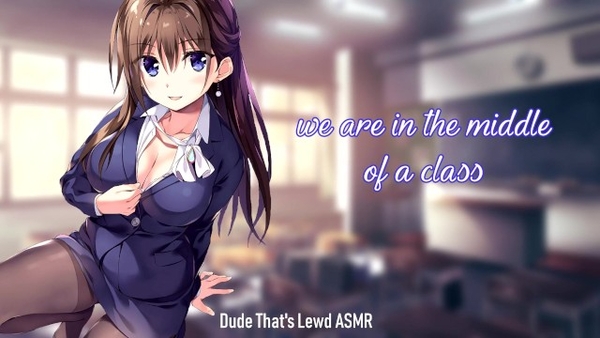 Horny teacher wants you to cum with her in wild ASMR [Asmr, Cartoon, Hentai]