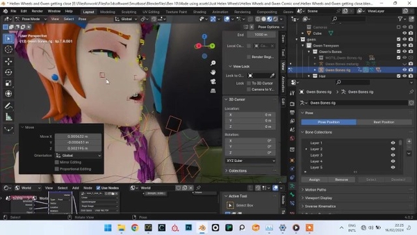 Behind The Scenes How To Make Rule 34 Renders In Blender 3D Featuting Ben 10 Gwen And Hellen Wheels [3D, Ben 10, Cartoon]