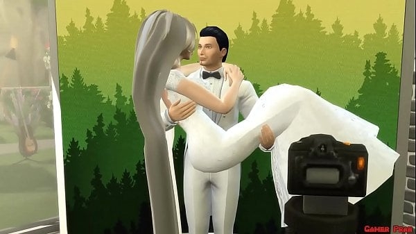 Esposa Recien Casada En Vestido De Novia Follada En Sesion De Fotos Al Lado De Su Marido Cornudo Netorare [Netorare]