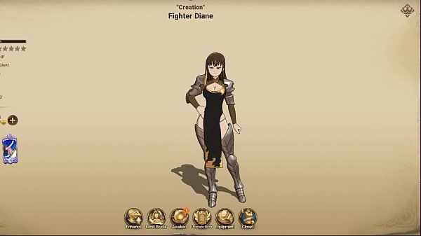 My huge boobs make me a gaming fighter star [Seven deadly sins]