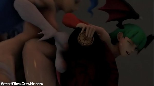 Darkstalkers Morrigan Aensland X Felicia [Darkstalkers, Futanari, SFM]