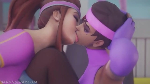 Brigitte and sombra Lesbian Workout [Hentai, Uncensored]