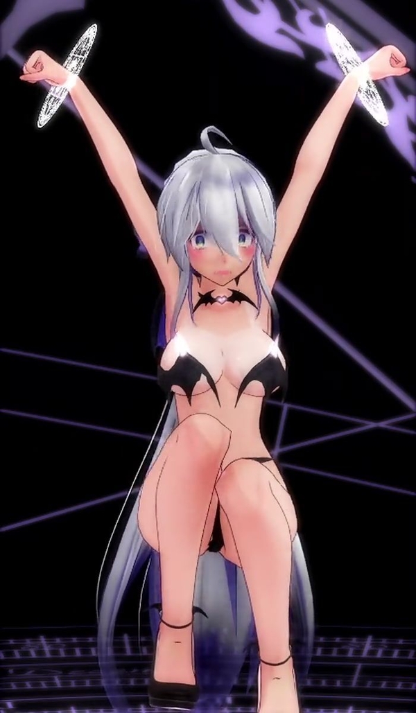 Incapacitated succubus is mind controlled and sexually trained [English subtitles] [3D, MMD, Succubus]