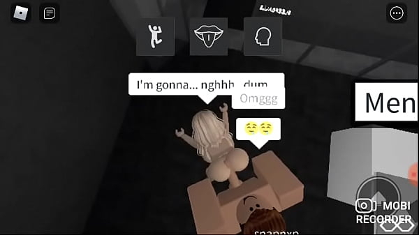 Tiny blonde enjoys a huge cock in Roblox [Roblox]
