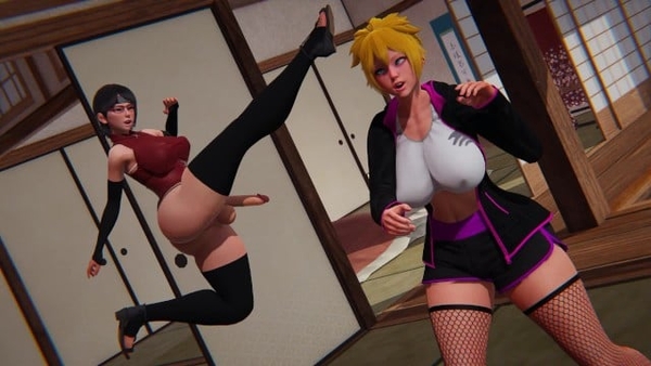 Futanari Sarada Fuck Boruko [Futanari, Hentai, Naruto]