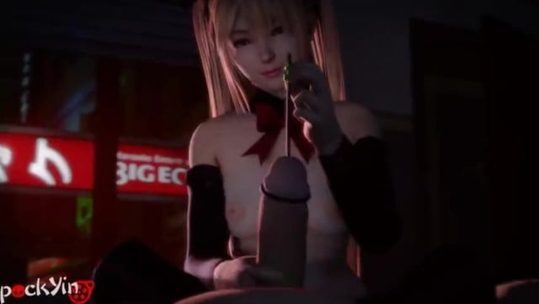 Marie Rose Performs Urethral Insertion and Jerks Off Big Cock [Dead or Alive (DoA), SFM]