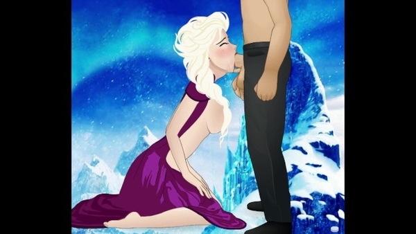 Elsa Extra Sloppy Skullfuck [Frozen]