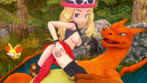 Serena Catching A Crazy Charizard [Furry, Pokemon, SFM]