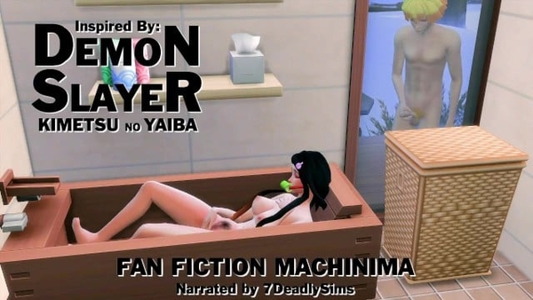 Nezuko Spraying In The Bathtub - Demon Slayer Hentai Parody 5 - Voyeur Fantasy - Sims 4 Roleplay [Demon Slayer, The Sims]