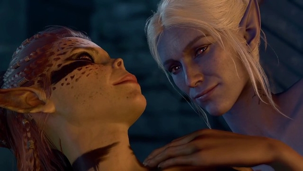 Baldurs Gate 3 Bg3 Laezel And Minthara Romance Scene [Baldurs Gate 3, Games]