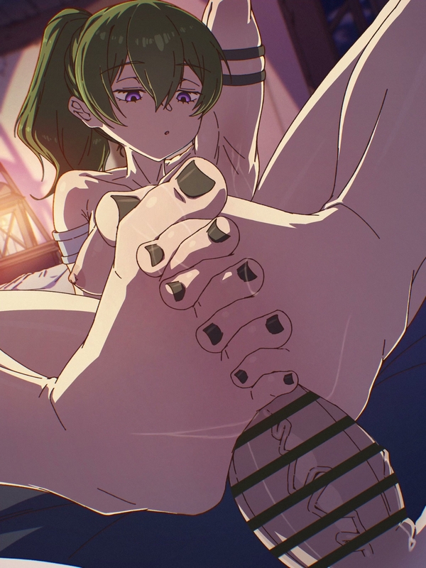 Ubel footjob [2D, Frieren]