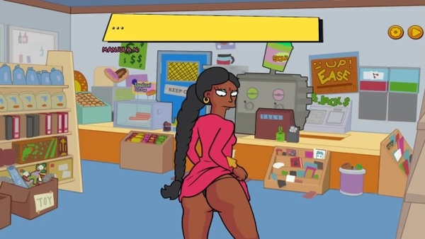 Horny guys plan gangbang with ebony slut in The Simpsons hentai [Cartoon, Futurama, Hentai, The Simpsons]