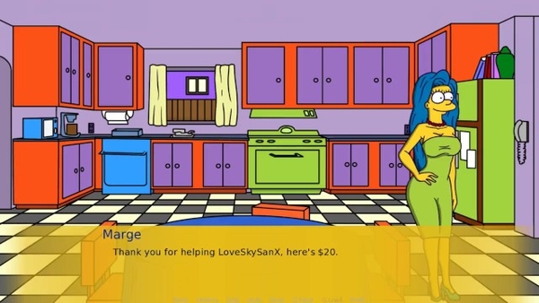 Lisa and Marge in classic The Simpsons porn game [Cartoon, Games, Hentai, The Simpsons, Uncensored]